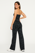'Zelda' Strapless Crop Top and Wide Leg Pants Set - Celes Fashion